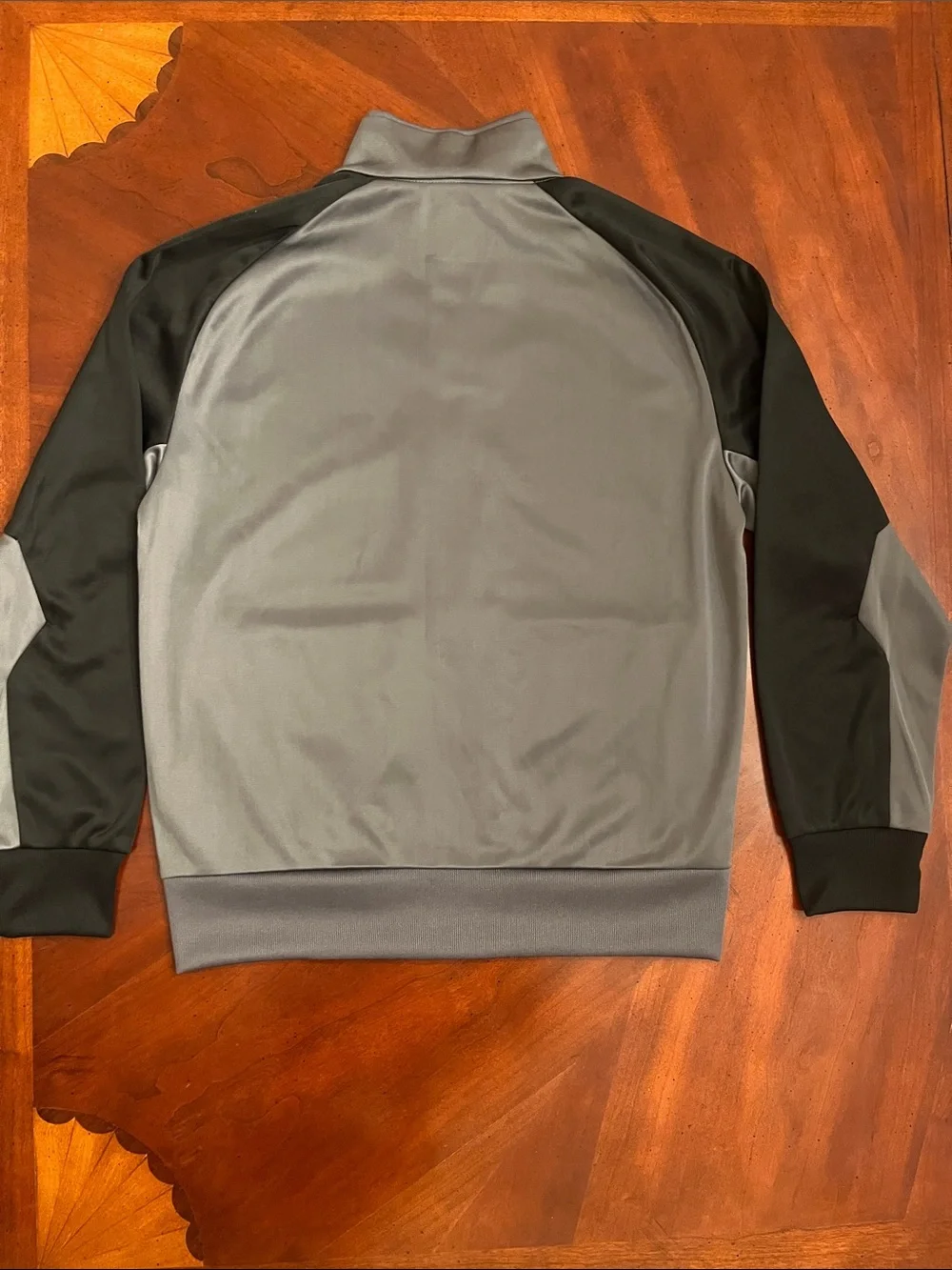 Ralph Lauren Gray & Black Track Jacket with Yellow Trim